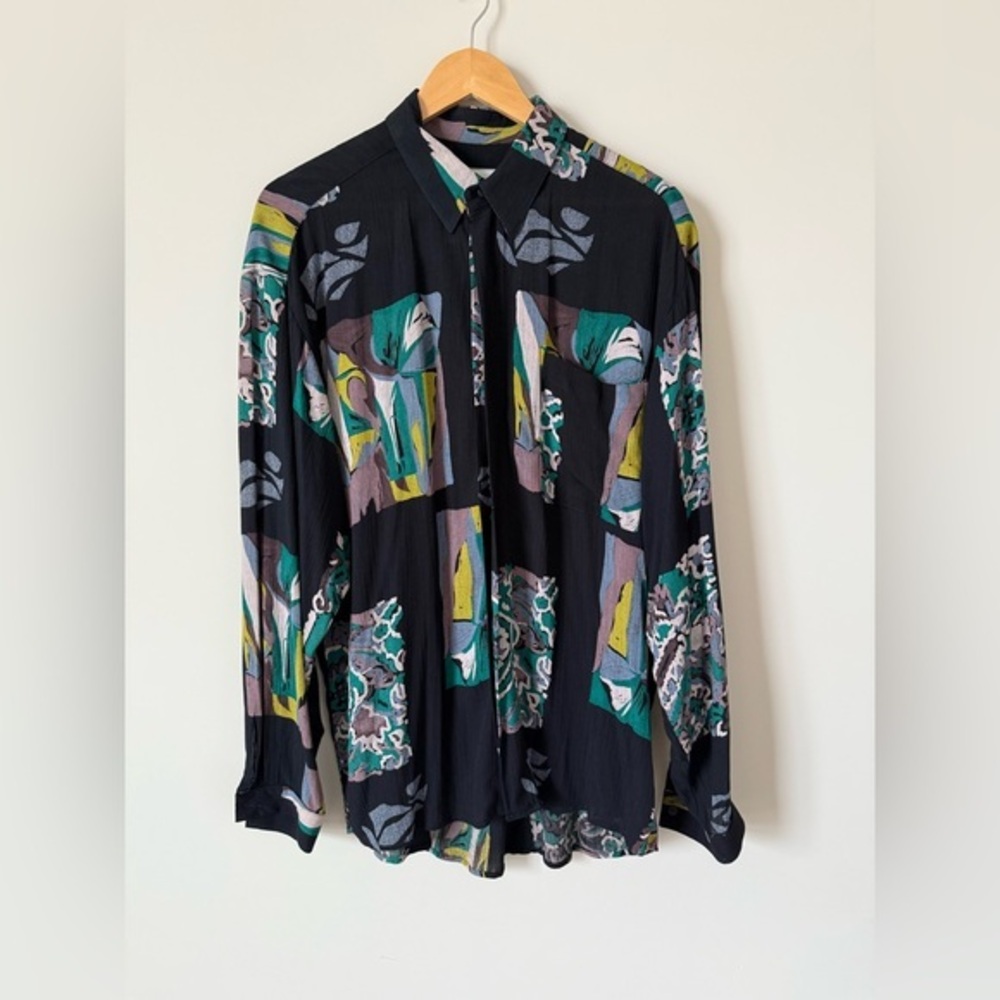 VINTAGE‎ SMASH BUTTON DOWN LONG SLEEVE SHIRT SIZE MEDIUM